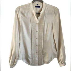 100% Silk Button-Up Blouse